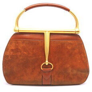 Gucci Suede Brown Handbag